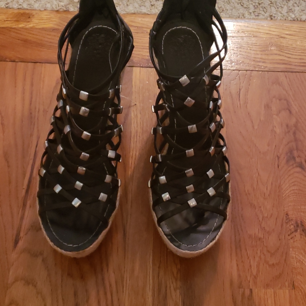 Black caged wedges